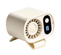 Waist, 5 Speed Hands Free Rechargeable Clip On 15000RPM Strong Airflow Personal Cooling Device, Long Lasting Battery Design Feature, Portable for Camping Outdoor Travel Beach Work Hot