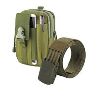 Waist Bag, Hiking Fanny Pack, Waterproof Oxford Fabric Belt Phone Pouch, Large Capacity Storage for Men and Women Outdoor Adventure Running Travel Use, 6.89x4.72x2.36 Inches
