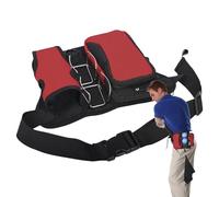 Waist Bag, Lightweight Gear Organizer, Divided Storage Pouch, Portable Sports Accessory for Women, Men, Travel, Outdoor, Water Bottle Carrying, 8.27x7.87x1.97 inches, Red