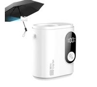 Waist Clip Fan - 100 Speeds, 1800mAh, Digital Display | 5-in-1, With LED