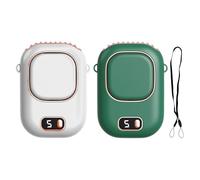 Waist Clip Fan - 5 Speed Silent Digital Display Cooling Device | Personal Bladeless Waist Fan | For Outdoor Hiking Farms Clothes Neck Desktop Camping Beach Festival Sports Offices Fishing Shopping | R