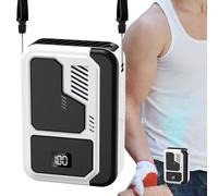 Waist Fan, Belt Clip Cooler, Recargable Airflow Device, Digital Display Feature, Quiet Personal Fan, Ideal para Hiking, Fishing, Camping, Travel, Gimnasio, Actividades al aire libre