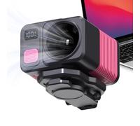 Waist Fan, Clip On, 2,72 x 2,4 x 2,28 pulgadas LED Display recargable Personal Device, Gear Accessories for Cycling Fishing Jobsite Camping Youth Teens, Holiday Events Gift, Best Cooling Tools for