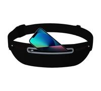 Waist Fanny Pack, Running Fanny Packs Phone, Waterproof Sports Belt Pouch Bag, 15,75 x 4,53 pulgadas, for Hiking, Camping, Jogging, Traveling, Dog Walking, and Cycling, Negro , Se référer au