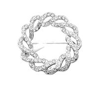 Waist Knotted Brooches Metal Hijab Scarf Ring Button Shirt T-shirt Fixed Buckle Accessories para Mujeres Niñas Accesorios Decorativos(Color 23)