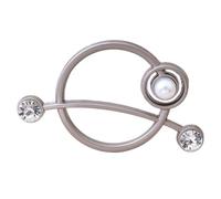 Waist Knotted Brooches Metal Hijab Scarf Ring Button Shirt T-shirt Fixed Buckle Accessories para Mujeres Niñas Accesorios Decorativos(Color 20)