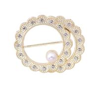 Waist Knotted Brooches Metal Hijab Scarf Ring Button Shirt T-shirt Fixed Buckle Accessories para Mujeres Niñas Accesorios Decorativos(Color 3)