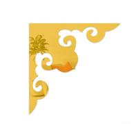 Waist Line 3D Acrílico Espejo Esquina Adhesivo para Decoración de Pared, Diseño Reflectante Crea Ilusión de Espacio Más Grande, Adecuado para Proyectos Caseros DIY (1 Oro)