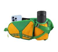 Waist Pack with Water Bottle, Adjustable Running Belt, Lightweight Waist Pouch, Water Bottle Belt for Running, 31x16x10cm/12.2x6.3x3.94 Inches, 390g, Nylon, for Runners Jogging Cycling, Verde,