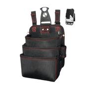 Waist Tool Bag - 3 Layer Waterproof Fanny Pack For Professional Use | Oxford Cloth With Multi Pocket Storage And Adjustable Belt Functions For Electricians Construction Workers Carpenters