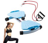 Waist Twisting Machine With Resistance Bands - Silent Abdominal Plate For Home Workouts | Core & Belly Slimming Equipment | Full Body Toning Machine For Postparto