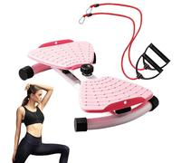 Waist Twisting Machine With Resistance Bands - Silent Abdominal Plate For Home Workouts | Core & Belly Slimming Equipment | Full Body Toning Machine For Postparto