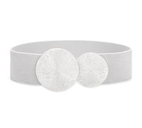 Waist Wow Cinturón ancho para mujer para vestido Cinturón elástico para la cintura Negro de moda Cinturón de cadera para mujer con hebilla dorada, M:Fit Taille Größe 85cm-94cm