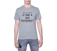Wait A Minute Jojo’s Bizarre Adventure Camiseta De Los Hombres Manga Corta Gris T-Shirt Men Grey tee XXL