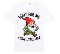 Wait For Me I Have Little Legs Amantes de los gnomos Humor Divertido Comfort Colors Adult Heavyweight T-Shirt