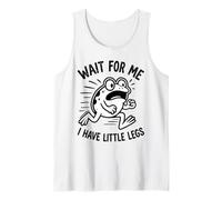 Wait For Me I Have Little Legs Frog Lovers Humor Divertido Camiseta sin Mangas