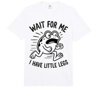 Wait For Me I Have Little Legs Frog Lovers Humor Divertido Comfort Colors Adult Heavyweight T-Shirt