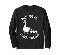 Wait For Me I Have Little Legs Goose Funny Short Person Manga Larga