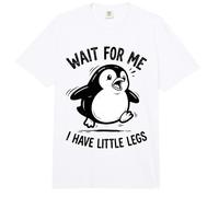 Wait For Me I Have Little Legs Penguin Lovers Humor Divertido Comfort Colors Adult Heavyweight T-Shirt