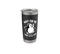 Wait For Me I Have Little Legs Penguin Lovers Humor Divertido Vaso térmico de acero inoxidable de doble pared