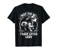Wait For Me I Have Little Legs Vintage Dachshund Grabado Camiseta
