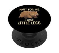 Wait For Me I Have Little Legs Wombat Funny Short Person PopSockets PopGrip Adhesivo
