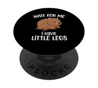 Wait For Me I Have Little Legs Wombat Funny Short Person PopSockets PopGrip Adhesivo