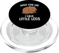 Wait For Me I Have Little Legs Wombat Funny Short Person PopSockets PopGrip para MagSafe