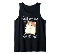Wait For Me Ive Got Little Legs Funny Guinea Pig Roedores Camiseta sin Mangas