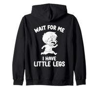 Wait For Me - Tengo piernas pequeñas Meme Funny Short Legs Boy Sudadera con Capucha