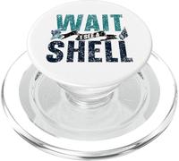Wait I See A Shell Recoger Seashells Seashell Beach PopSockets PopGrip para MagSafe