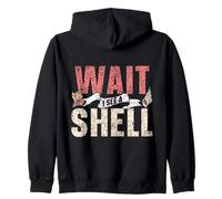 Wait I See A Shell Recoger Seashells Seashell Beach Sudadera con Capucha