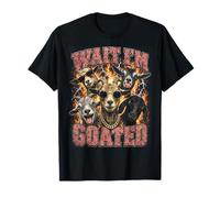 Wait I'm Goated Funny Goat Adult Humor Sarcastic Y2K Bootleg Camiseta