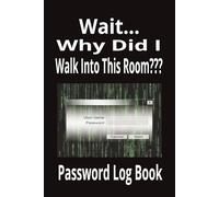 Wait...Why Did I Walk Into This Room??? Password Log Book: To Keep Track of Passwords and Usernames | 100 Pages | 6x9 Inches