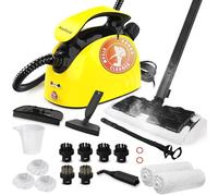 Waitbird Limpiador de vapor multiusos para todos los accesorios de 21 piezas, limpiador a vapor de mano y correa para el hombro, para muebles, sofá, azulejos, suelo, ventana, coche, tapicería