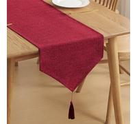 WAITER TREE Camino de Mesa con Efecto Lino Corredor para Cocina Impermeable Decoración para Hogar Comedor Cama Cafetería