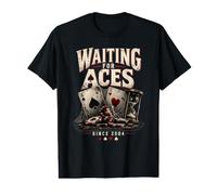 Waiting For Aces Since 2004 Funny Poker Player Camiseta gráfica económica