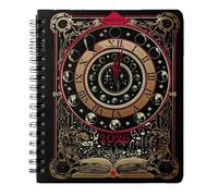 Waiting for the Night - Agenda semanal 2026 con fecha en espiral, diario de 22,5 x 19 cm, tapa dura, con calcomanías y marcadores, obra de arte inspirada en las cartas del tarot gótico de enero a