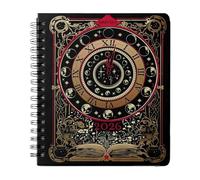 Waiting For The Night - Planificador semanal con fecha de espiral 2026, enero a diciembre de 2026, planificadores portátiles creativos, 7 x 9 pulgadas, diseño gótico inspirado en la tarjeta del tarot