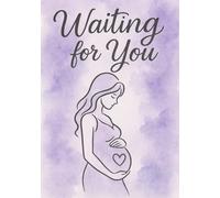 Waiting for You | Elegant Black Lined Keepsake Notebook with Stars & Baby Footprints: Unique Pregnancy Memory Book for Expecting Mothers | Perfect Baby Shower Gift for Moms-to-Be (120 Pages)