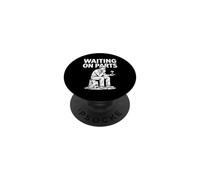 Waiting On Parts Sarcastic Funny Mechanic Garage PopSockets PopGrip Adhesivo