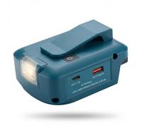 Waitley ADP05 Adaptador para Baterías Makita 14,4V-18V con Luz LED