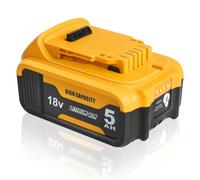 Waitley Batería para DeWalt 18V 5,0Ah DCB184 con Indicador LED