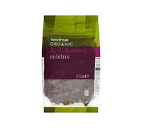 Waitrose Orgánico Pasas 375G - Paquete de 6