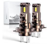 WAIXINGREN Bombilla LED H7 para faros delanteros, 6500 K, blanco frío, 60 W, 26000 lm, bombillas LED para faros delanteros con ventilador, no requiere adaptador, fácil instalación Plug and Play