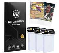 WAIZHIUA 300 Paquete de Fundas Cartas - tamaño estándar 66 x 91 mm, cargador superior para MTG, tarjetas deportivas, sin ácido, sin PVC, impermeables y protección ultraclara
