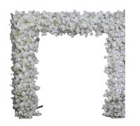 WAJJWI Accesorios de Boda, Flor Artificial, decoración de Boda, arreglo de Arco, Camino de Rosas, Camino de Flores, Bola de Flores Principal para Decoración de Boda(240x45 Row)