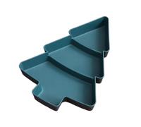 WAJJWI Bandeja Reutilizable For Frutos Secos De 10/20 Piezas, Plástico Con Forma Del Árbol Navidad PP Rojo For Servir Postres Y Pasteles para Almacenar Nueces, Frutas(Green,10pcs)