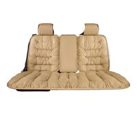 WAJJWI Cojín cálido for Asiento de Coche, Delantero Individual, Trasero, cojín Felpa for el, for Silla con Respaldo, Invierno para Asientos de Furgonetas(Beige Back with backrest)