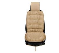 WAJJWI Cojín cálido for Asiento de Coche, Delantero Individual, Trasero, cojín Felpa for el, for Silla con Respaldo, Invierno para Asientos de Furgonetas(Beige Separate Cushion)